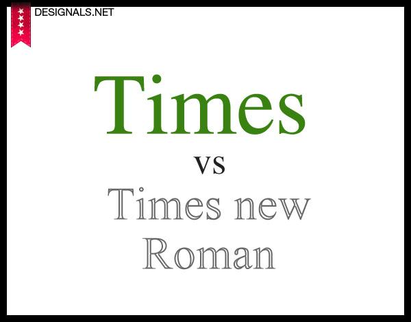 Times LT vs Times New Roman
