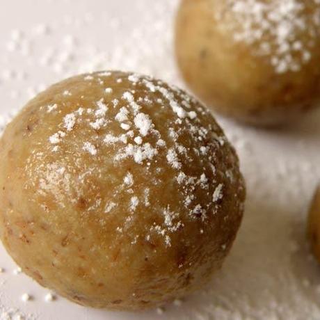 Bolitas de galleta de vainilla y coco