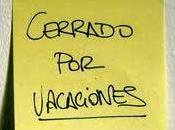 Cerrado vacaciones