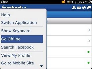 Configurar el chat de Facebook en BlackBerry