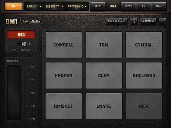 DM1 - The Drum Machine :: caja de ritmos para iPad