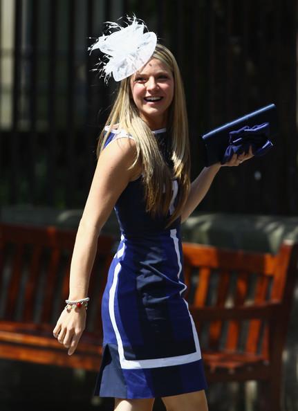 Guests arrive for the Royal wedding of Zara Phillips and Mike Tindall at Canongate Kirk on July 30, 2011 in Edinburgh, Scotland. The Queen's granddaughter Zara Phillips will marry England rugby player Mike Tindall today at Canongate Kirk. Many royals are expected to attend including the Duke and Duchess of Cambridge.