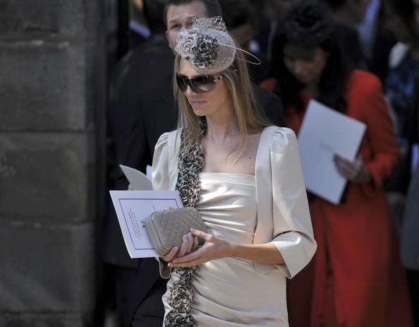 A guest leaves the church after the Royal wedding of Zara Phillips and Mike Tindall at Canongate Kirk on July 30, 2011 in Edinburgh, Scotland. The Queen's granddaughter Zara Phillips will marry England rugby player Mike Tindall today at Canongate Kirk. Many royals are expected to attend including the Duke and Duchess of Cambridge.