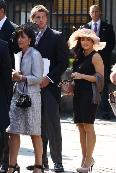 Guests depart from the Royal wedding of Zara Phillips and Mike Tindall at Canongate Kirk on July 30, 2011 in Edinburgh, Scotland. The Queen's granddaughter Zara Phillips will marry England rugby player Mike Tindall today at Canongate Kirk. Many royals are expected to attend including the Duke and Duchess of Cambridge.