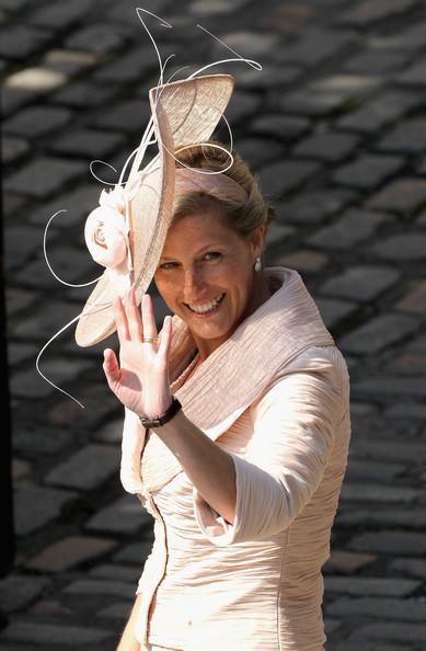 Sophie, Countess of Wessex arrives at Canongate Kirk on the afternoon of the wedding of Mike Tindall and Zara Philips on July 30, 2011 in Edinburgh, Scotland. The Queen's granddaughter Zara Phillips will marry England rugby player Mike Tindall today at Canongate Kirk. Many royals are expected to attend including the Duke and Duchess of Cambridge.