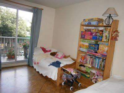 Rue des Pyrénées, Paris 75020 - Situation actuel (salle à manger, chambres)