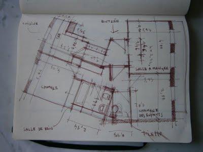 Rue des Pyrénées, Paris 75020 - Situation actuel (salle à manger, chambres)