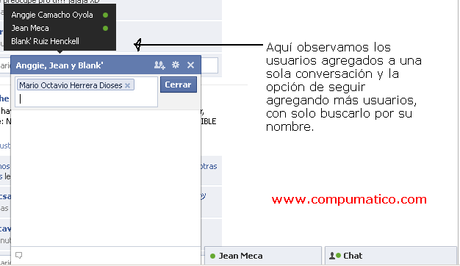 Facebook introduce la opcion de chat grupal