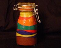 DECORANDO LA CASA CON  ARENA DE COLORES