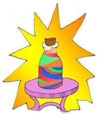 DECORANDO LA CASA CON  ARENA DE COLORES