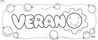 Dibujos para colorear verano