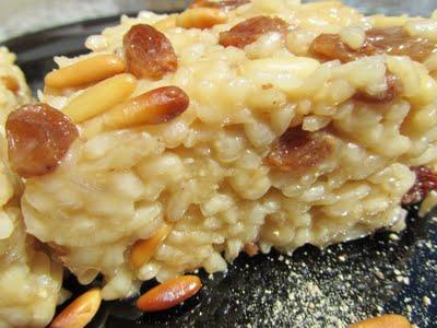 ARROZ CON PASAS Y PIÑONES