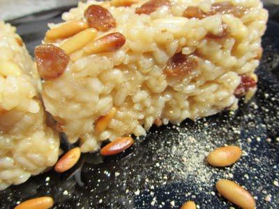 ARROZ CON PASAS Y PIÑONES