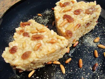 ARROZ CON PASAS Y PIÑONES
