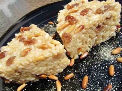 ARROZ CON PASAS Y PIÑONES