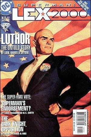 Cuando George W. Bush Jr. es un villano: Lex Luthor presidente.