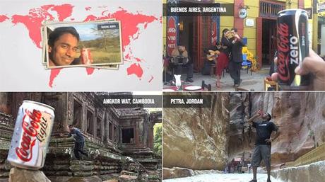 Tomando Coca Cola por todo el mundo