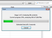 Recuperar archivos borrados error