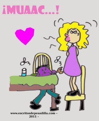 Un último beso de despedida.