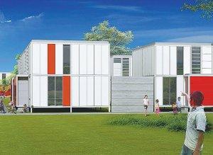 Este es el modelo ganador de concurso de vivienda de emergencia. Su creador lo describe como un gran lego muy funcional. Se construirá durante el evento. ElPais - Colombia 