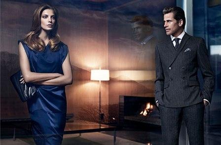 Daria Werbowy y Mark Vanderloo para Hugo Boss, Otoño/Invierno, 2011-2012