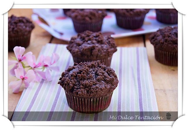 Muffins de Streusel con Chocolate