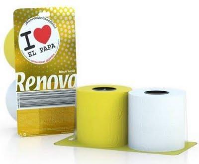 Papel higiénico exclusivo para la visita de Benedicto XVI a España