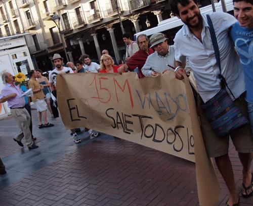 Concentración en Fuente Dorada contra las cargas en Madrid