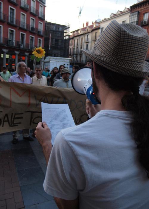 Concentración en Fuente Dorada contra las cargas en Madrid