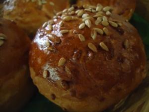 Pan de maceta con pepitas de calabaza