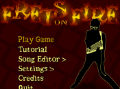 Frets Fire juego similar conocido Guitar Hero, modo jugador simula acto tocar guitarra.