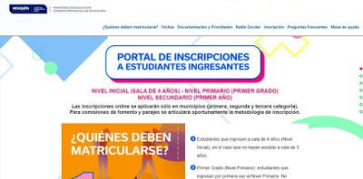 Educación inauguró una plataforma para inscripción de estudiantes ingresantes