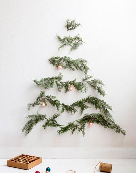 6 diy para Navidad con ramas naturales