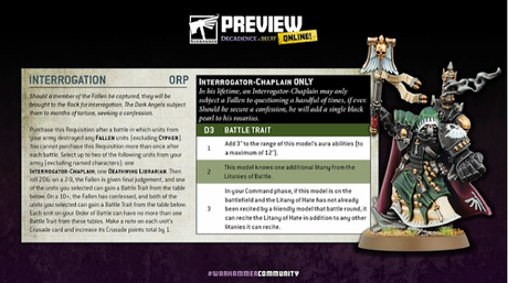 Previa Decadence & Decay, parte III y final: W40K