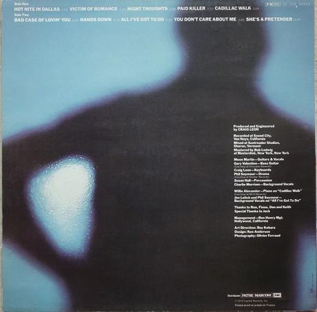 Moon Martin - Shots From a Cold Nightmare Lp 1978