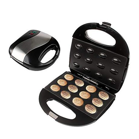 Yajun Mini Tostadora de Sándwich con Revestimiento Antiadherente de Cocina de Doble Cara Eléctrica Gofrera 750 W Waffle Maker de Hierro