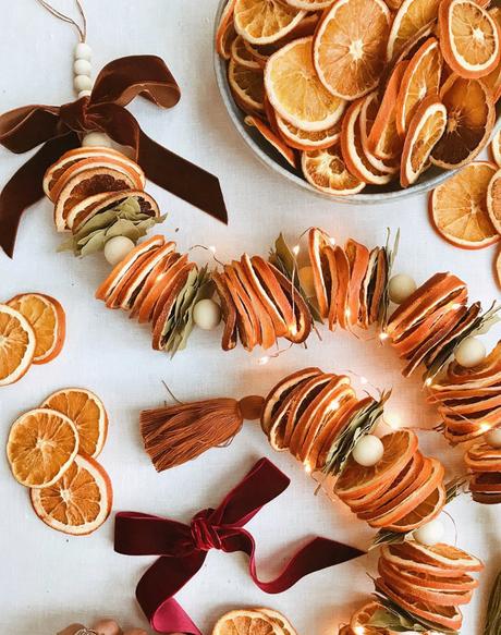 8 Ideas para decorar en Navidad con naranjas secas