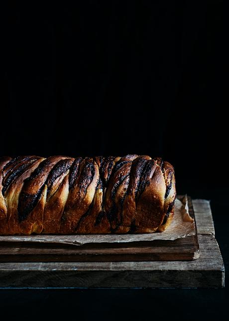 Babka de calabaza, especias y chocolate