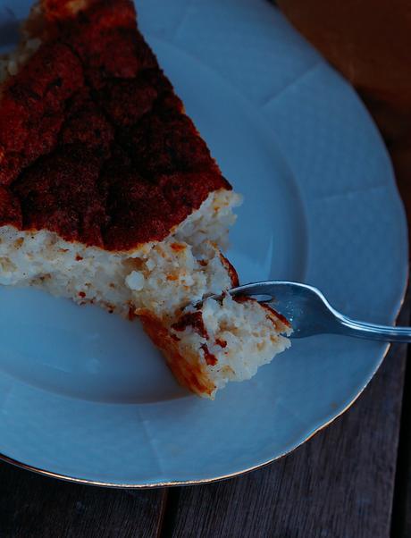 TARTA ITALIANA DE ARROZ  CON LECHE