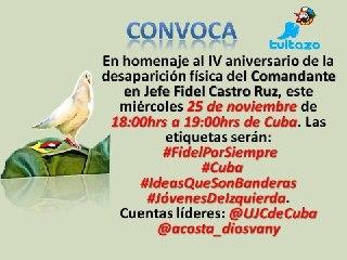 Nuestro homenaje a Fidel mañana en las redes