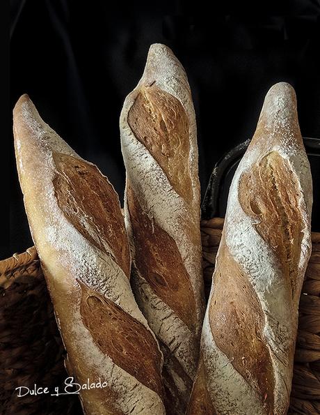 Baguette sin amasado con Fermentación Retardada Baguette sin amasado con Fermentación Retardada