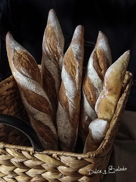 Baguette sin amasado con Fermentación Retardada Baguette sin amasado con Fermentación Retardada