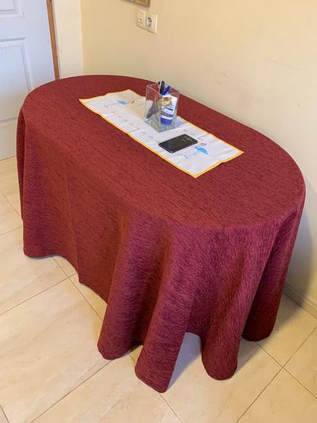 Falda Para Mesa Camilla Ovalada