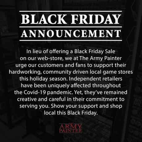 The Army Painter pide a sus compradores apoyar al comercio local The Army Painter pide a sus compradores apoyar al comercio local
