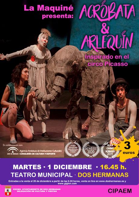 La Maquiné presenta “Acróbata y Arlequín”, inspirado en el circo Picasso