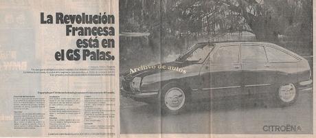 Citroën GS Palas importado a Argentina en 1979