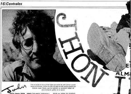 John Lennon en Almería. 1986 La Voz de Almería.
