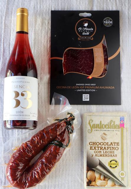 Sartenada de calabacín, trigueros y cecina de León IGP premium, cena resuelta Sartenada de calabacín, trigueros y cecina de León IGP premium, cena resuelta