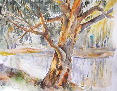 Árboles y paisajes de otoño