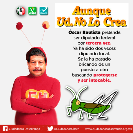 Oscar Bautista buscaría otra diputación plurinominal : Ciudadanos Observando